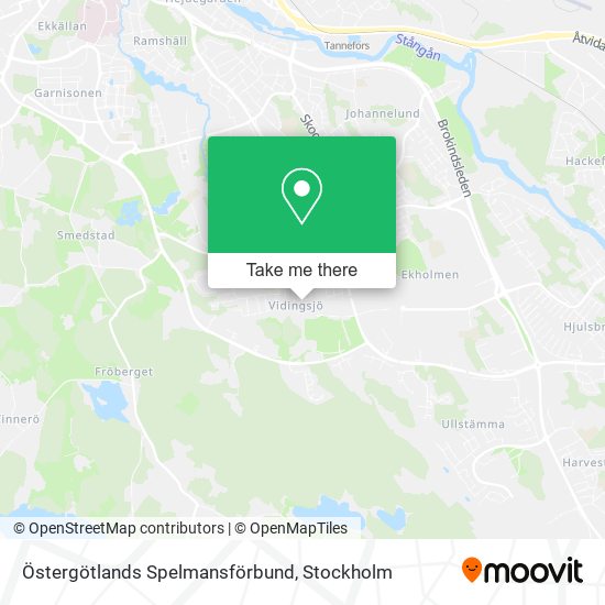 Östergötlands Spelmansförbund map