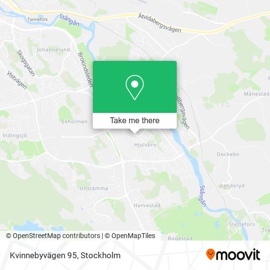 Kvinnebyvägen 95 map