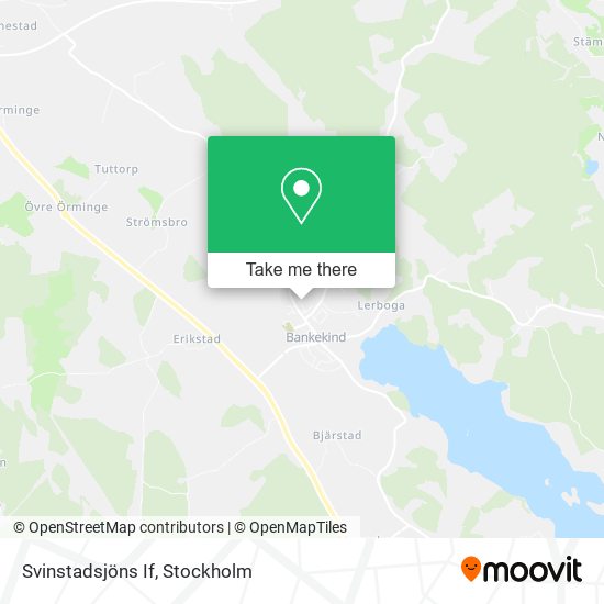 Svinstadsjöns If map