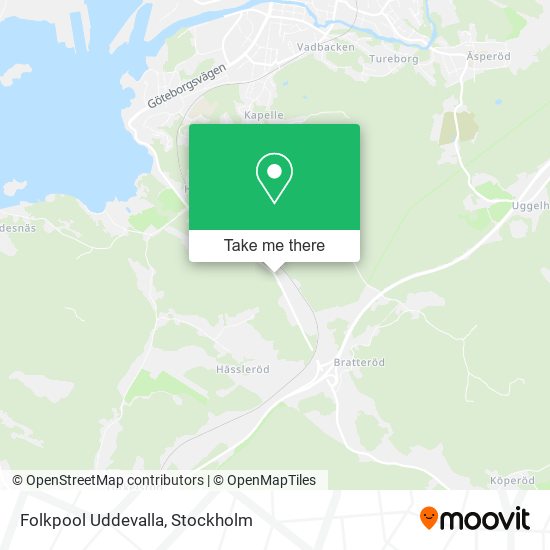 Folkpool Uddevalla map