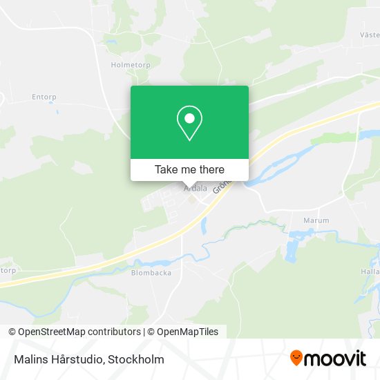 Malins Hårstudio map
