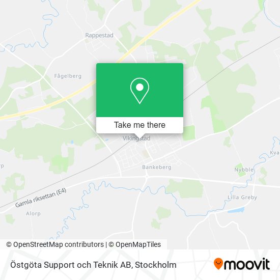 Östgöta Support och Teknik AB map