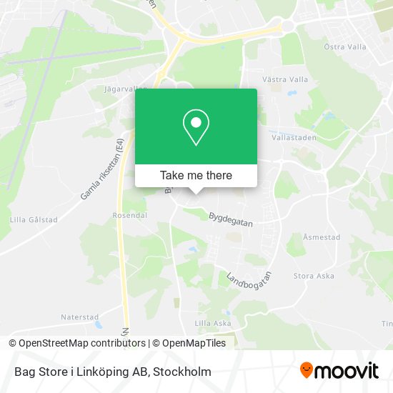 Bag Store i Linköping AB map