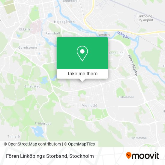 Fören Linköpings Storband map