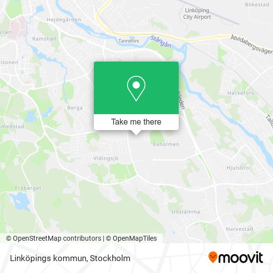 Linköpings kommun map