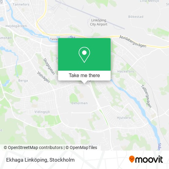 Ekhaga Linköping map