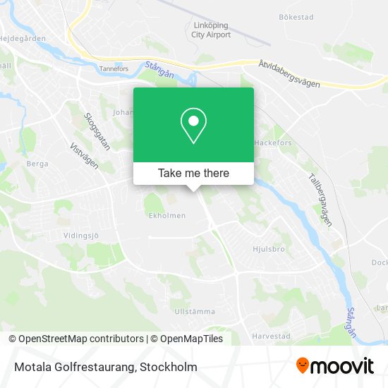 Motala Golfrestaurang map