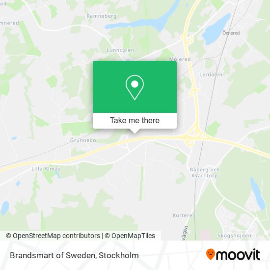 Brandsmart of Sweden map