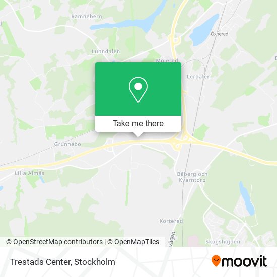 Trestads Center map