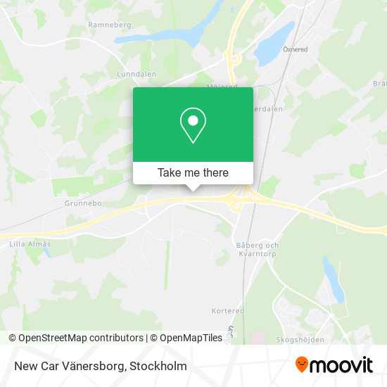 New Car Vänersborg map