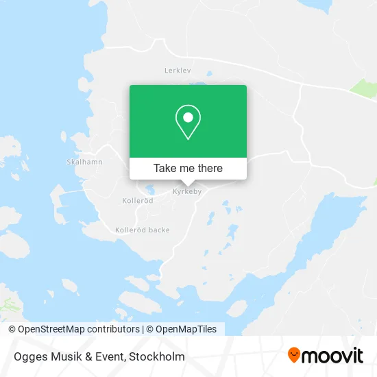 Ogges Musik & Event map
