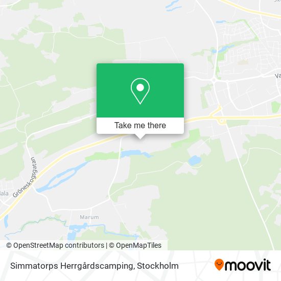 Simmatorps Herrgårdscamping map