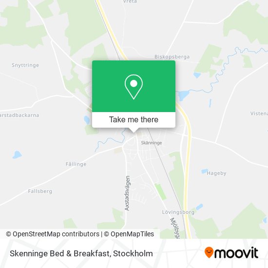 Skenninge Bed & Breakfast map