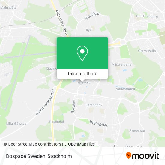 Dospace Sweden map