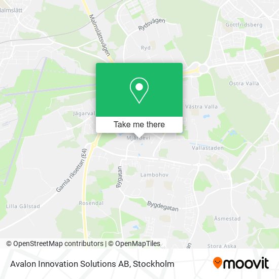 Avalon Innovation Solutions AB map