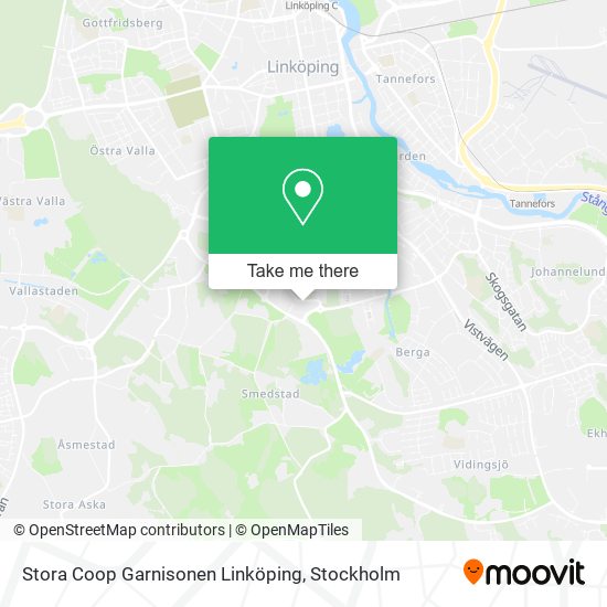 Stora Coop Garnisonen Linköping map