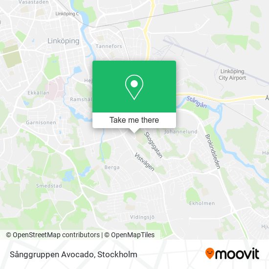 Sånggruppen Avocado map