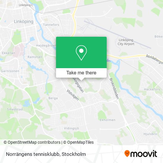 Norrängens tennisklubb map