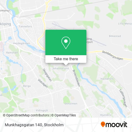 Munkhagsgatan 140 map