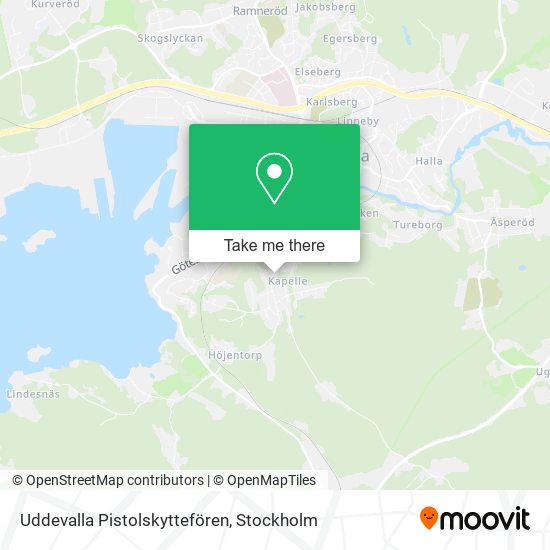 Uddevalla Pistolskyttefören map