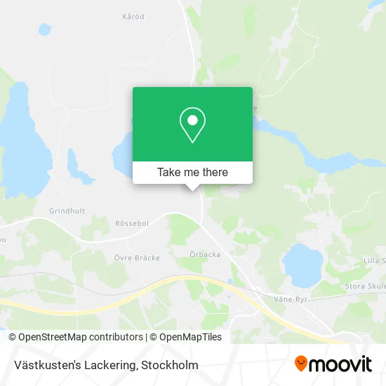 Västkusten's Lackering map