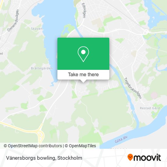 Vänersborgs bowling map