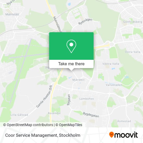 Coor Service Management map