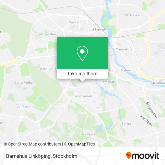 Barnahus Linköping map