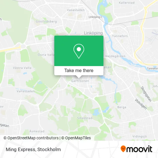 Ming Express map