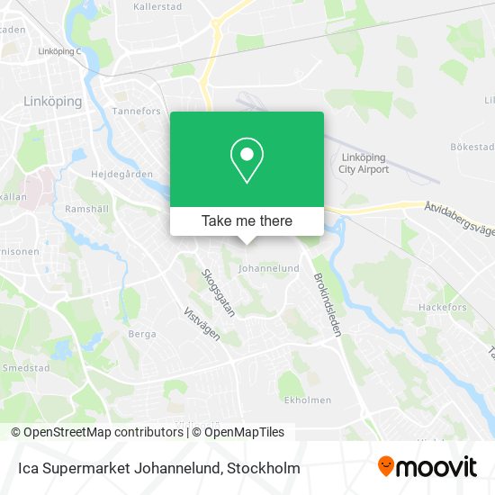 Ica Supermarket Johannelund map