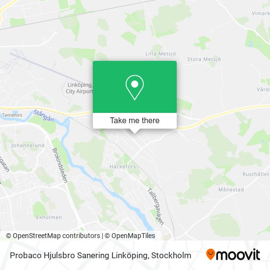 Probaco Hjulsbro Sanering Linköping map