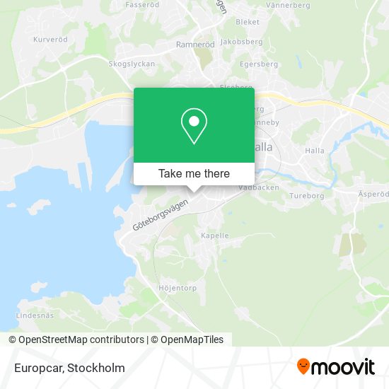 Europcar map