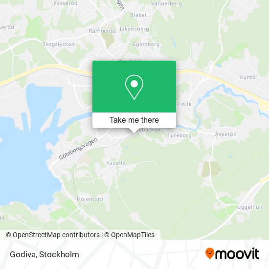 Godiva map