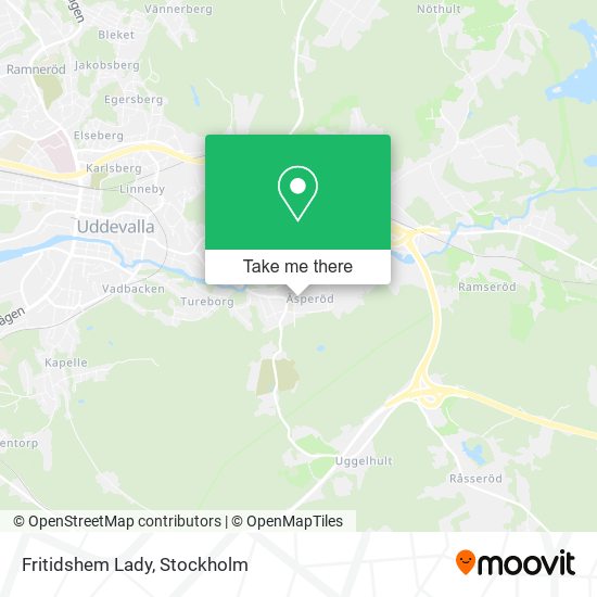 Fritidshem Lady map