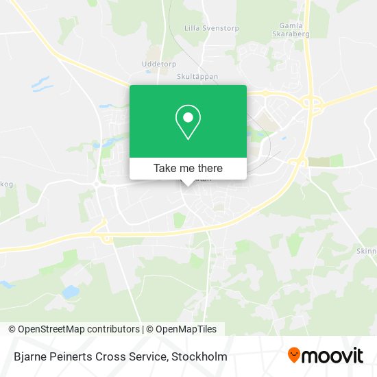 Bjarne Peinerts Cross Service map