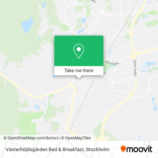 Västerhöjdsgården Bed & Breakfast map