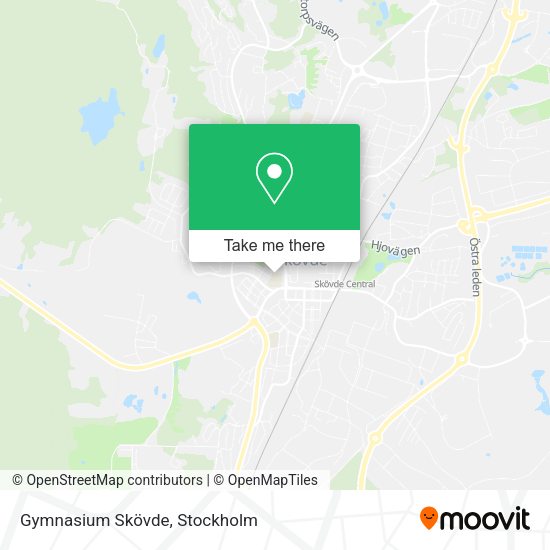 Gymnasium Skövde map