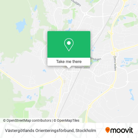 Västergötlands Orienteringsförbund map