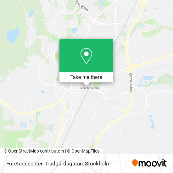 Företagscenter, Trädgårdsgatan map