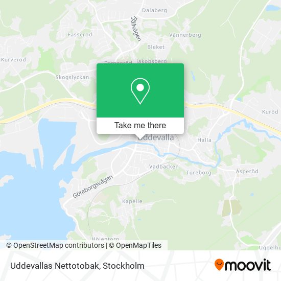 Uddevallas Nettotobak map
