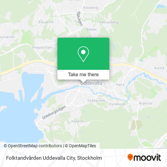 Folktandvården Uddevalla City map