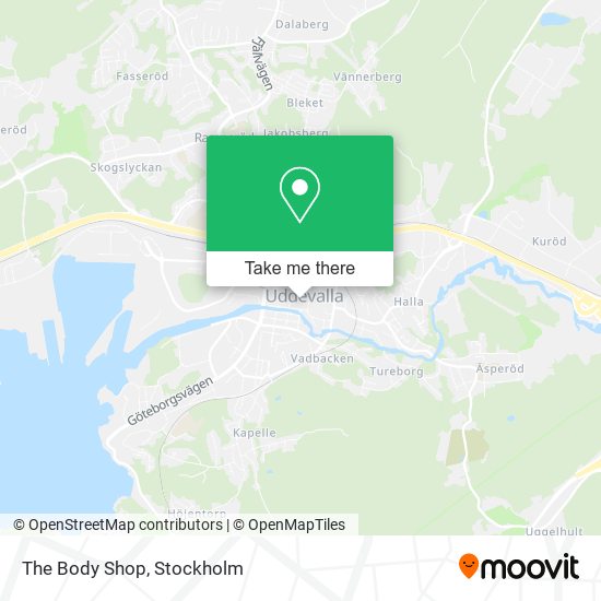 The Body Shop map