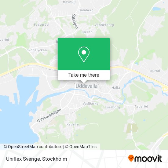 Uniflex Sverige map