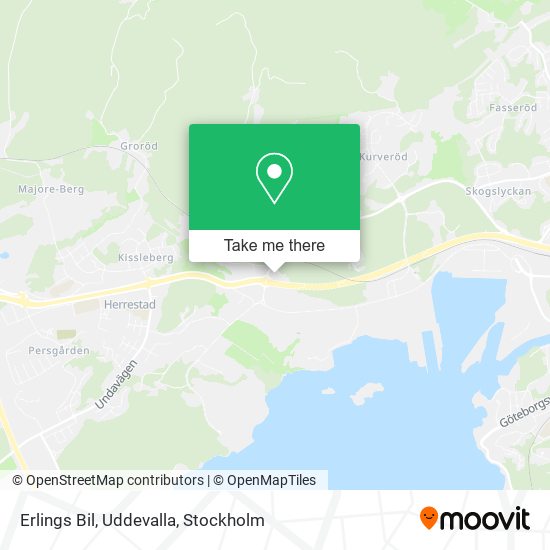 Erlings Bil, Uddevalla map