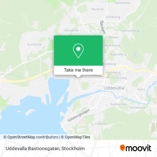 Uddevalla Bastionsgatan map