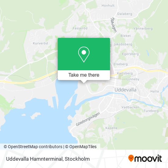 Uddevalla Hamnterminal map