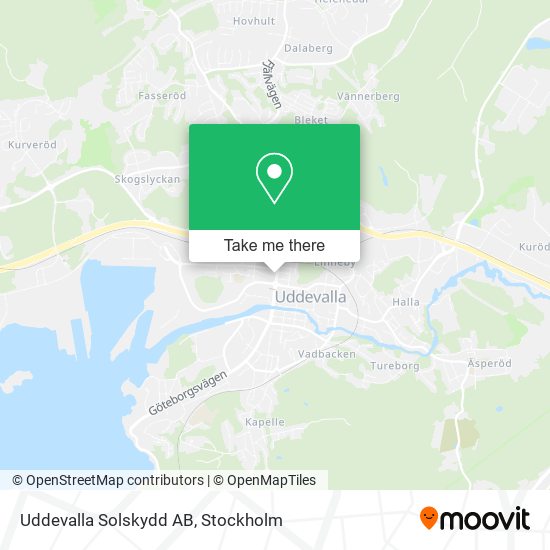 Uddevalla Solskydd AB map