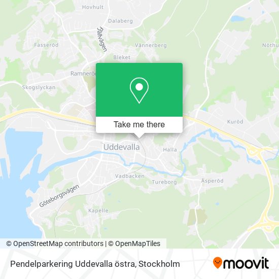 Pendelparkering Uddevalla östra map