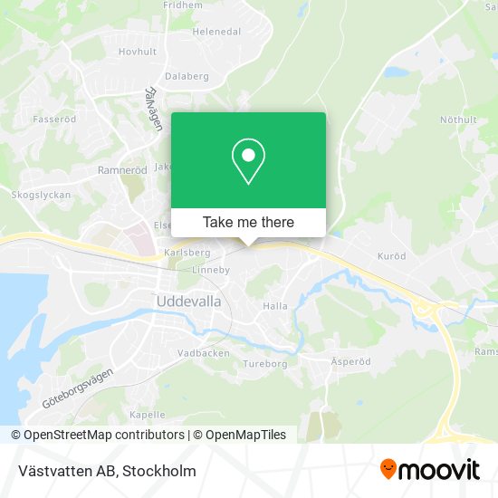 Västvatten AB map