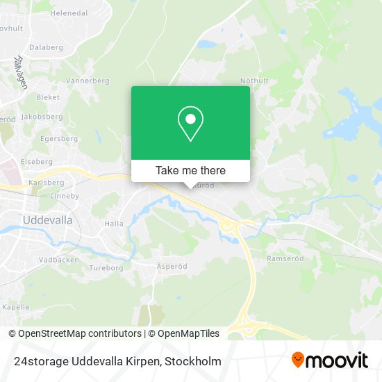 24storage Uddevalla Kirpen map